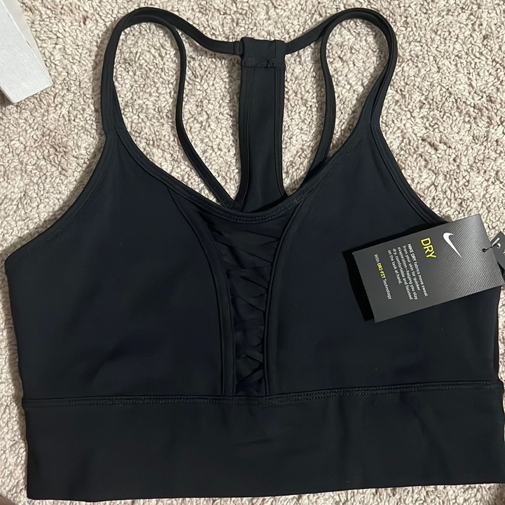 Nike Dri-Fit Womens Sports Bra Tight Fit Criss Cross